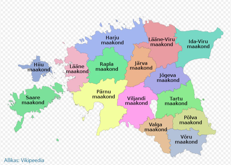 Eesti Maakonnad Eesti Kaart eesti-maakonnad-eesti-kaart